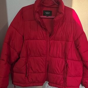 Torrid Cherry Red Puffer Jacket